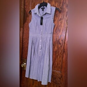 Striped A-line dress